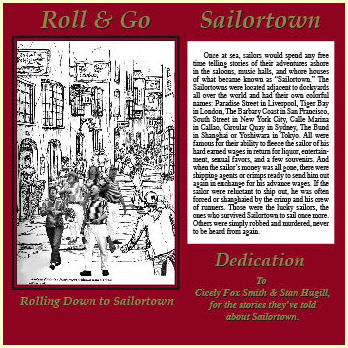 Back cover of CD Rolling Down to Sailortown booklet by Roll & Go